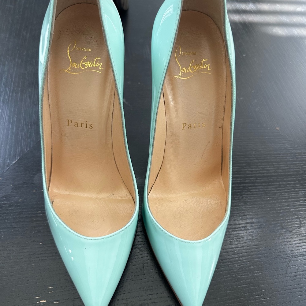Christian Louboutin Aqua Heels
